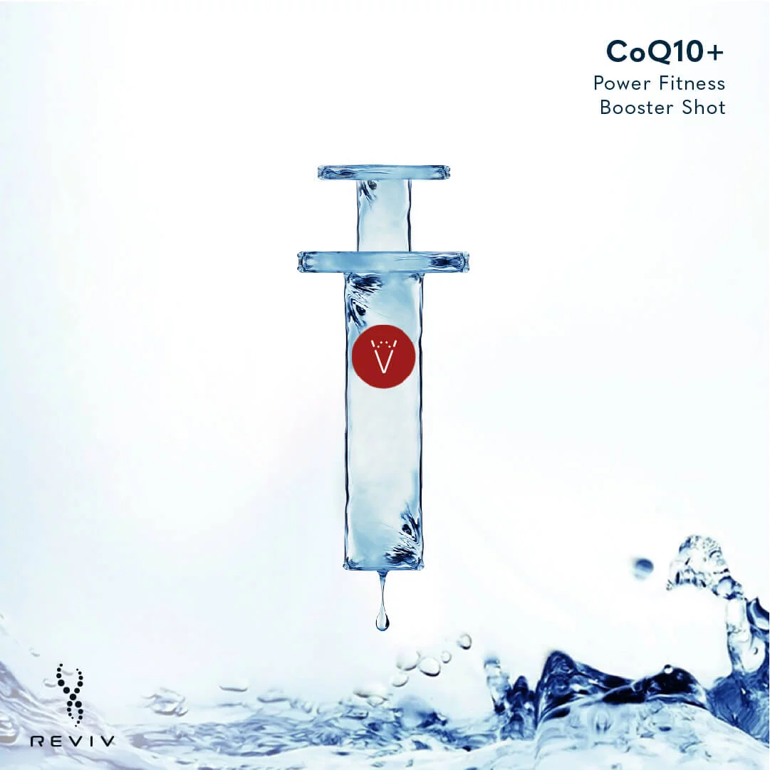 Take your workout to the next level with REVIV Booster Shot CoQ10+
